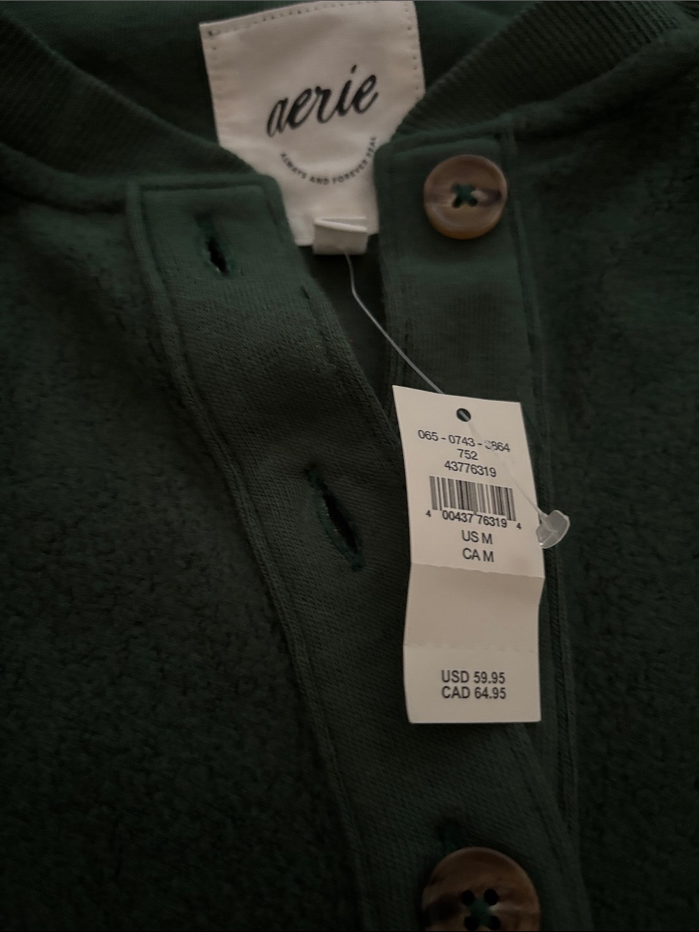 Aerie Sherpa Henley sweatshirt - Picture 6 of 6